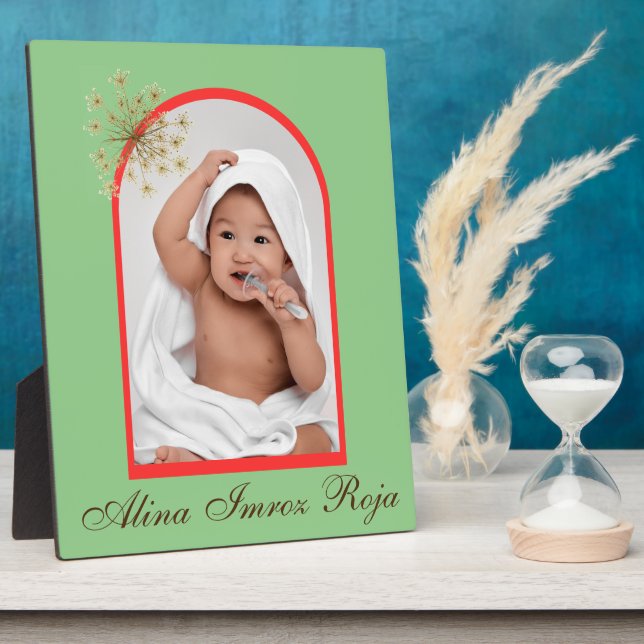 Vintage-Inspired Tabletop Plaque 8x10 With Easel (Side)