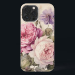 Vintage Inspired Watercolor Roses iPhone 13 Pro Max Case<br><div class="desc">Vintage Inspired Watercolor Rose Pattern 
Thank you for visiting and shopping in my store!
All My Love</div>