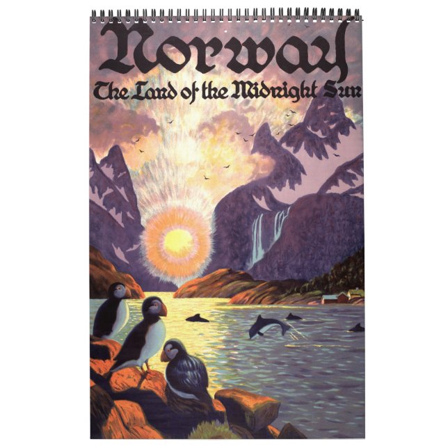 Vintage International Travel Posters Calendar (Cover)