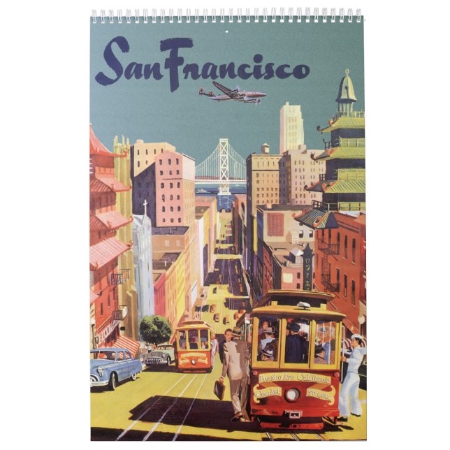 Vintage International Travel Posters Calendar (Cover)