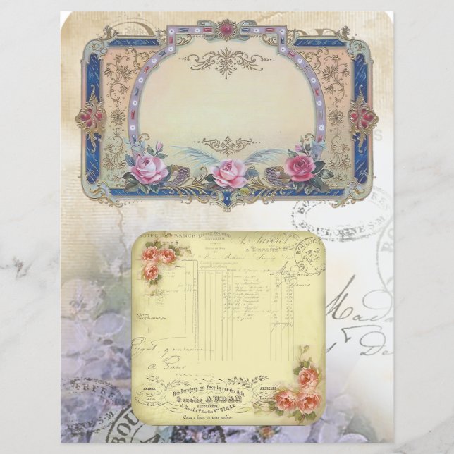 Vintage Intricate Design Labels (Front)