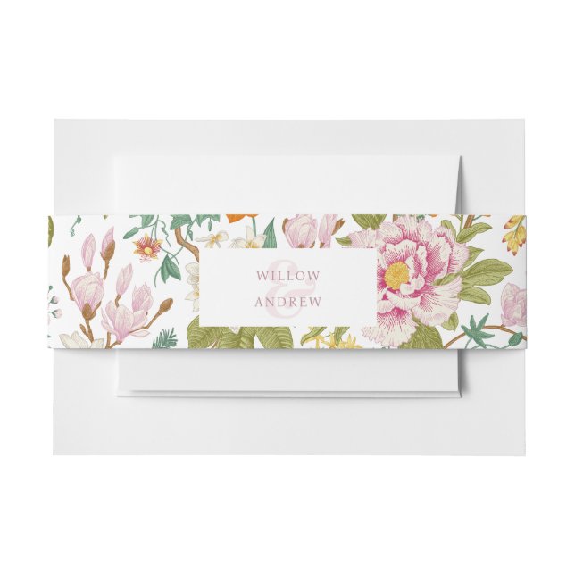 Vintage Invitation Belly Band (Front Example)