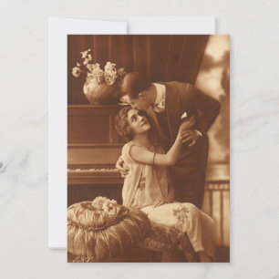 Vintage Invitations Couple Anniversary Engagement