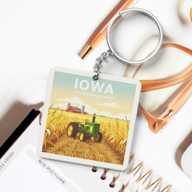 Vintage Iowa Key Ring (Creator Uploaded)