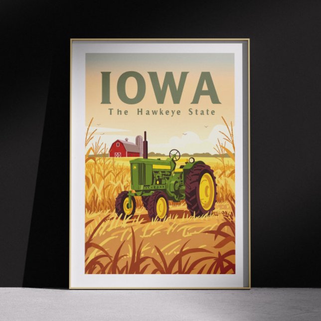 Vintage Iowa Poster (Creator Uploaded)