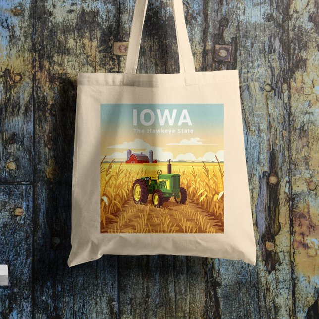 Vintage Iowa Tote Bag (Creator Uploaded)