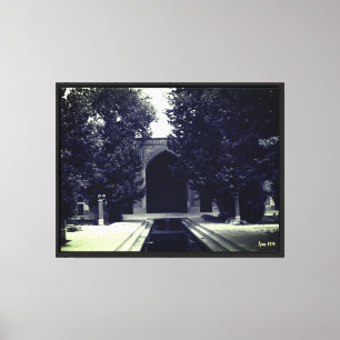 Vintage Iran Isfahan mosque Canvas Print