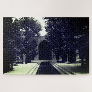 Vintage Iran Isfahan mosque Jigsaw Puzzle
