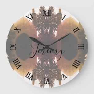 Vintage Iran Isfahan royal mosque gate Large Clock