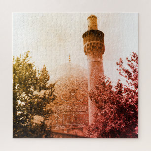Vintage Iran Isfahan royal mosque Jigsaw Puzzle
