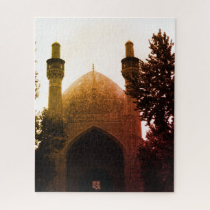 Vintage Iran Isfahan royal mosque Jigsaw Puzzle