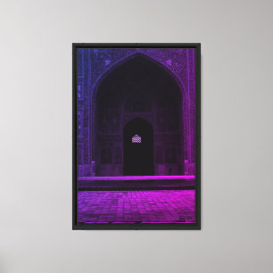 Vintage Iran Isfahan west iwan Imam Mosque Canvas Print