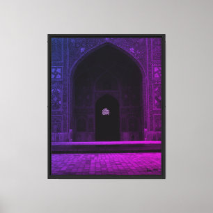 Vintage Iran Isfahan west iwan Imam Mosque Canvas Print