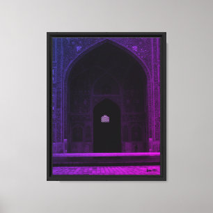 Vintage Iran Isfahan west iwan Imam Mosque Canvas Print
