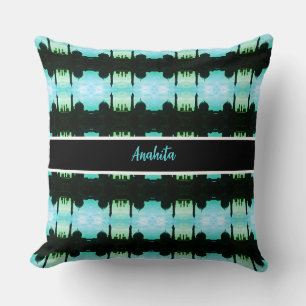 Vintage Iran Qom Mosque of Fatima Cushion