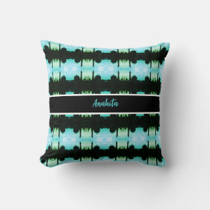 Vintage Iran Qom Mosque of Fatima Cushion