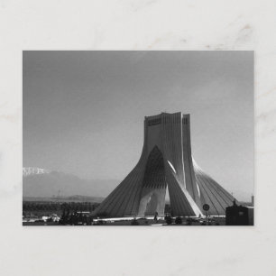 Vintage Iran Tehran Azadi Square Postcard
