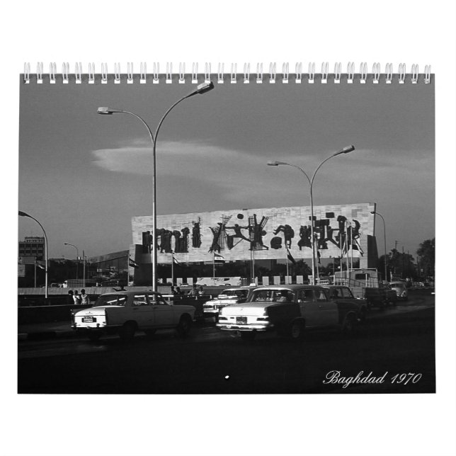 Vintage Iraq baghdad 1970 Calendar (Cover)