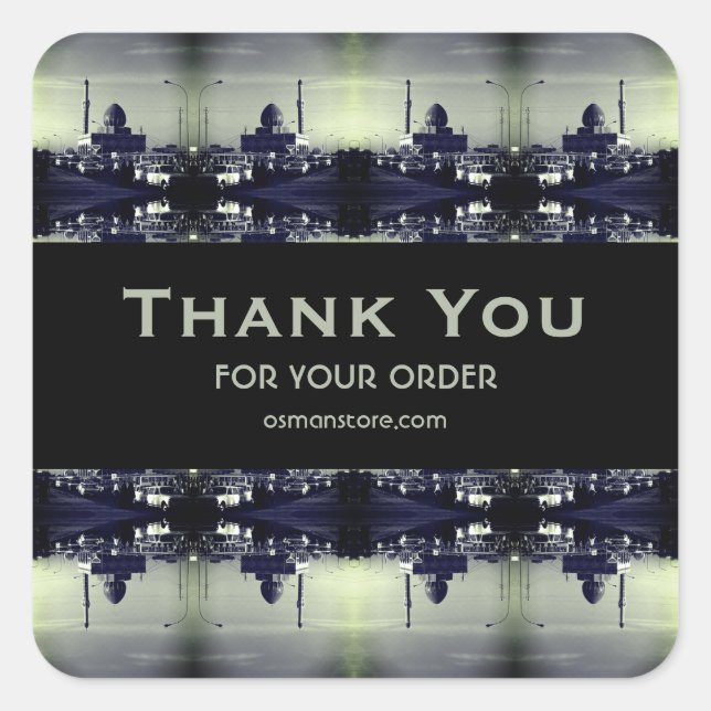 Vintage Iraq Baghdad Buniya Mosque 1970 Square Sticker (Front)