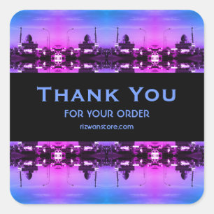 Vintage Iraq Baghdad Buniya Mosque 1970 Square Sticker