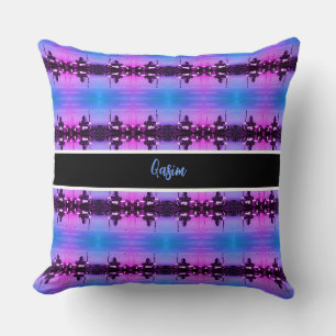 Vintage Iraq Baghdad Buniya Mosque Cushion