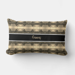 Vintage Iraq Baghdad Buniya Mosque Lumbar Cushion