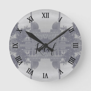 Vintage Iraq Baghdad Buniya Mosque Round Clock