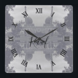 Vintage Iraq Baghdad Buniya Mosque Square Wall Clock<br><div class="desc">Vintage Iraq Baghdad Buniya Mosque</div>