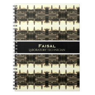 Vintage Iraq Baghdad central railway station 1970 Notebook