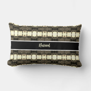 Vintage Iraq Baghdad central railway station Lumbar Cushion