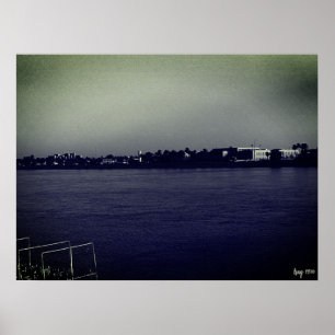 Vintage Iraq Baghdad forat river Poster