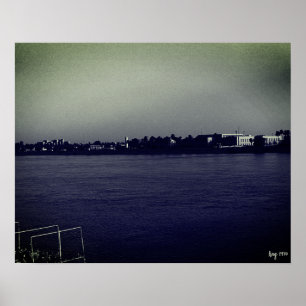 Vintage Iraq Baghdad forat river Poster
