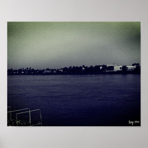 Vintage Iraq Baghdad forat river Poster