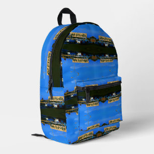 Vintage Iraq Baghdad tahrir square  Printed Backpack