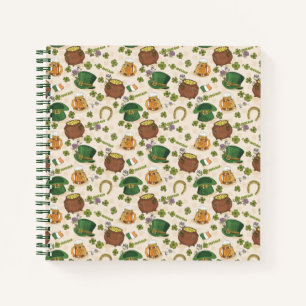 Vintage Ireland Icon Pattern Notebook