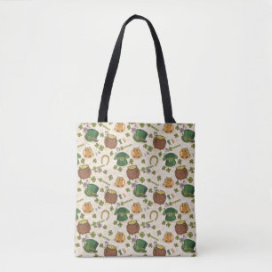 Vintage Ireland Icon Pattern Tote Bag