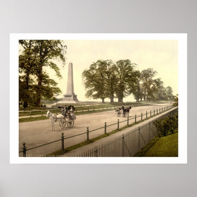 Vintage Ireland, Phoenix Park Dublin Poster (Front)