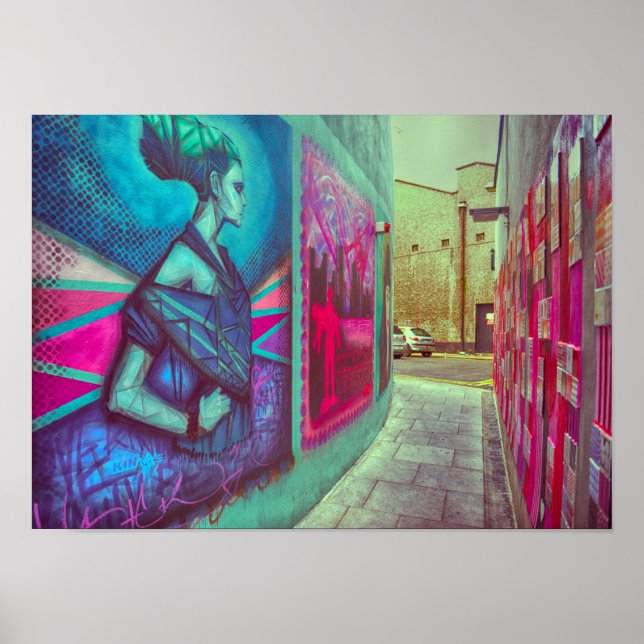 Vintage Ireland Street Art Poster (Front)