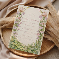 Vintage Iris And Bellflower Garden Bridal Shower