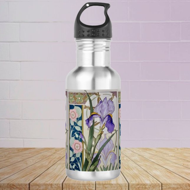 Vintage Iris Illustration    532 Ml Water Bottle (Creator Uploaded)