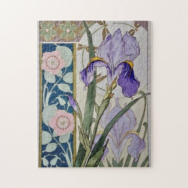 Vintage Iris Illustration   Jigsaw Puzzle (Vertical)