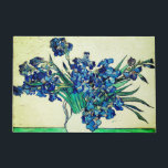 Vintage Irises (1890) by Vincent Van Gogh  Doormat<br><div class="desc">Pretty , Vintage , Beautiful painting Vincent Van Gogh Irises (1890). This is an old masterpiece from the dutch master painter Vincent Van Gogh. This fine art old oil painting of has beautiful, vibrant, saturated colour. This old painting depicts a bunch of violet blue irises. Vincent Van Gogh was a...</div>