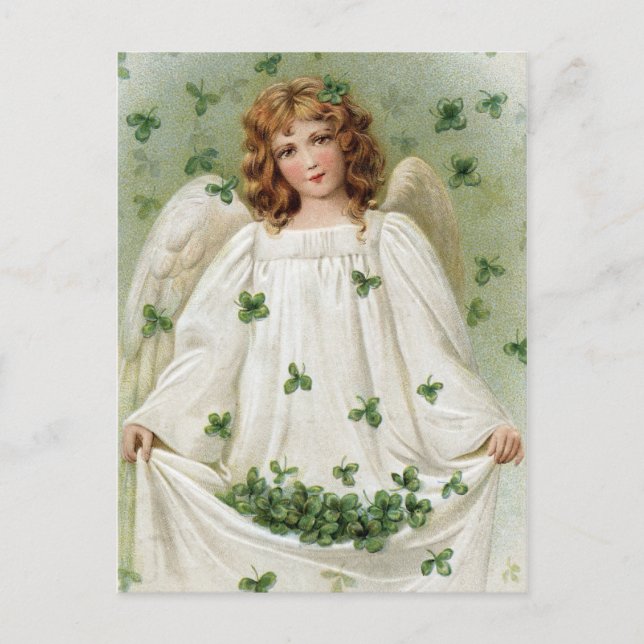 Vintage Irish Angel Postcard (Front)