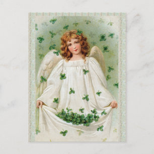 Vintage Irish Angel Postcard 