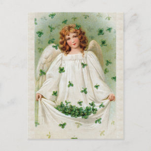 Vintage Irish Angel Postcard 