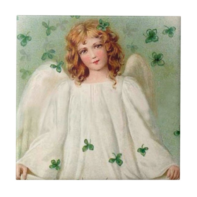 Vintage Irish Angel tile (Front)