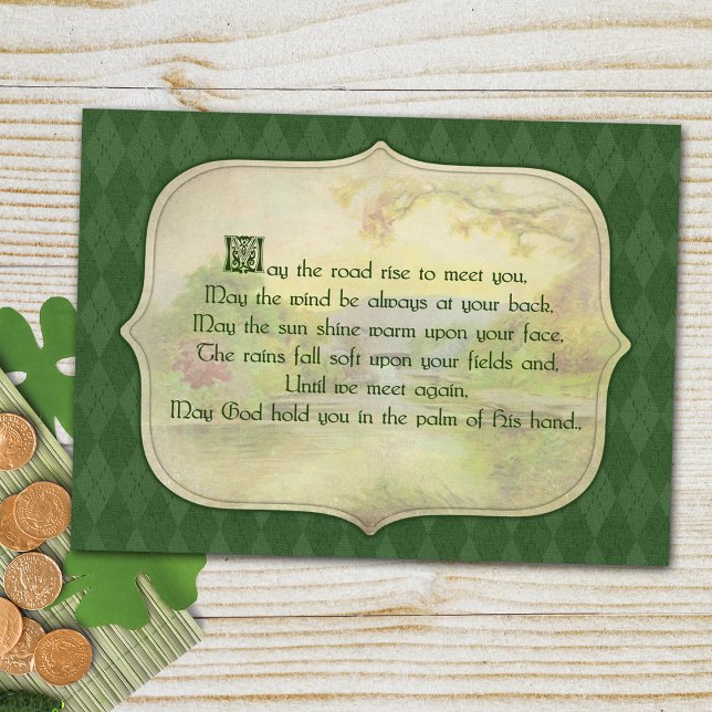 Vintage Irish Blessing Postcard (Creator Uploaded)