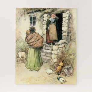 Vintage Irish Cottage Jigsaw Puzzle