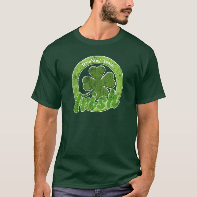 Vintage Irish Drinking Team T-Shirt (Front)