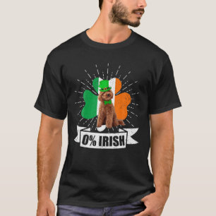 Vintage Irish Flag Shamrock Toy Poodle Dog St. Pat T-Shirt